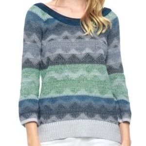 ANTHROPOLOGIE ELLA MOSS JACQUARD SWEATER